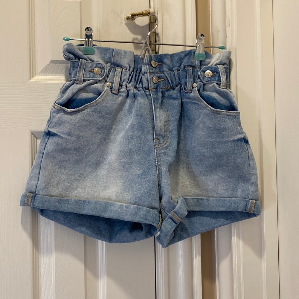 Almost Famous Denim Paper-bag shorts